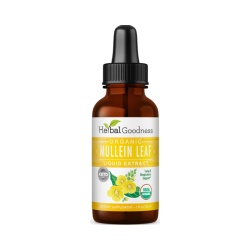 Herbal Goodness Organic Mullein Leaf Liquid Extract, Extract Lichid Organic Din Frunze De Lumanarica, 30 Ml