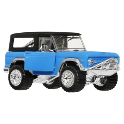 HOT WHEELS MASINUTA METALICA CU SISTEM PULL BACK FORD BRONCO 1966 FACTORY FRESH SCARA 1 LA 43 - Img 2