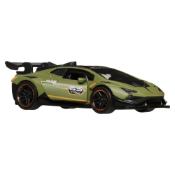 HOT WHEELS MASINUTA METALICA CU SISTEM PULL BACK LAMBORGHINI HURACAN SUPER TROFEO EVO2 STREET POWER SCARA 1 LA 43 - Img 2