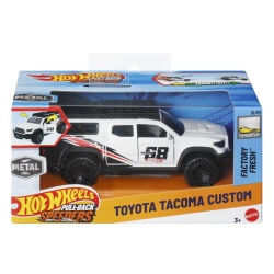 HOT WHEELS MASINUTA METALICA CU SISTEM PULL BACK TOYOTA TACOMA CUSTOM FACTORY FRESH SCARA 1:43
