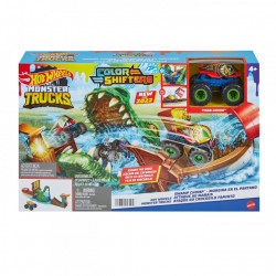 Hot wheels monster truck color shifters atacul crocodilului - Img 1