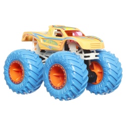 HOT WHEELS MONSTER TRUCK GLOW IN THE DARK MASINUTA PODIUM CRASHER SCARA 1:64 - Img 5