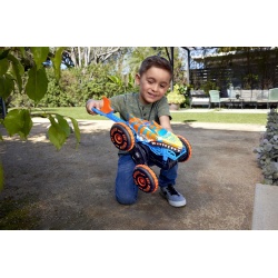 HOT WHEELS MONSTER TRUCK SHARKS VS DINOS MASINA CU TELECOMANDA TIGER SHARK CLIMBER - Img 5