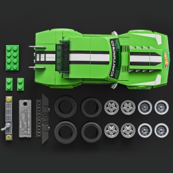 HOT WHEELS SPEED SERIES SET DE CONSTRUCTII CAMARO BY CHEVROLET 1968 - Img 9