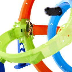 HOT WHEELS STUNT TRACKS PISTA CICLON DE LANSAREA RAPIDA CU MASINUTA INCLUSA - Img 9