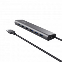 Hub Trust Halyx 7xUSB 3.2 Gen1, gri - Img 5