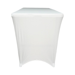 Husa pentru masa dreptunghiulara, culoare alba, elastica, dimensiune 152 x 70 x 74cm - Img 5