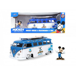 Jada masina din metal volkswagen t1 bus scara 1 la 24 si figurina mickey mouse - Img 8