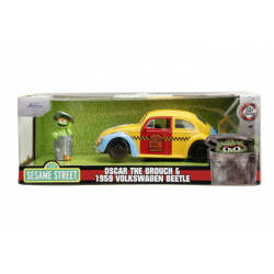 JADA MASINUTA METALICA SESAME STREET 1959 VW BEETLE 1:24 - Img 3