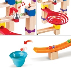 Jucarie din lemn - Marble Run Tricks N Twists (129 piese) - Img 6