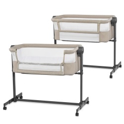 KINDERKRAFT BEDSIDE COT NESTE UP 2 BEIGE - Img 2