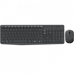 Kit Tastatura + mouse wireless Logitech MK235, USB, Grey - Img 2