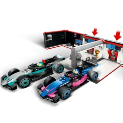 LEGO CITY GARAJ F1 SI MASINI MERCEDES-AMG SI ALPINE 60444 - Img 4
