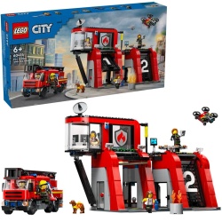 LEGO CITY STATIE SI CAMION DE POMPIERI 60414 - Img 5