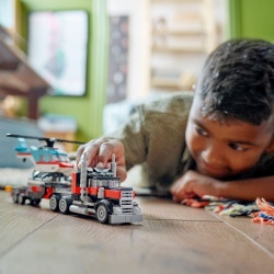 LEGO CREATOR 3IN1 CAMIONETA PLATFORMA CU ELICOPTER 31146 - Img 3