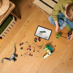 LEGO JURASSIC WORLD RENASTEREA MISIUNE DE URMARIRE A UNUI VELOCIRAPTOR SI A UNUI TITANOSAURUS 76973 - Img 4