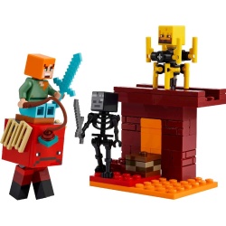 LEGO MINECRAFT BATALIE DEASUPRA LAVEI ÎN NETHER 21266 - Img 2