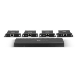 Lindy 50m Cat.6 4 Port HDMI & IR Extende - Img 2