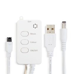 Lumină inteligentă șir - stea - USB - 25 LED-uri RGB - 5 m - Bluetooth - Img 5