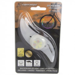 Lumina LED spite bicicleta, Esperanza, multicolor, 3 moduri iluminare, impermeabil - Img 3