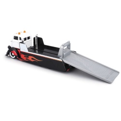 MAISTO DESIGN ELITE TRANSPORT SET CAMION CU RAMPA COE FLATBED SI MASINUTA CHEVROLET K5 BLAZER 1979 SCARA 1 LA 64 - Img 9