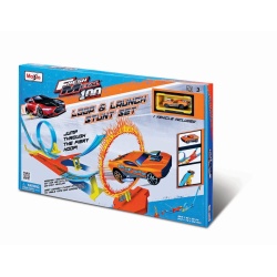 MAISTO POWER CIRCUIT RACEWAY CIRCUIT ACROBATII CU BUCLA SI LANSARE - Img 1