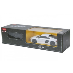 MASINA CU TELECOMANDA AUDI R8 ALB CU SCARA 1 LA 24