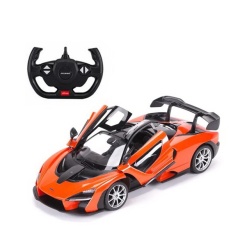MASINA CU TELECOMANDA McLAREN SENNA PORTOCALIU CU SCARA 1 LA 14 - Img 1