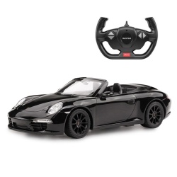 MASINA CU TELECOMANDA PORSCHE 911 CARRERA S NEGRU CU SCARA 1 LA 12 - Img 2