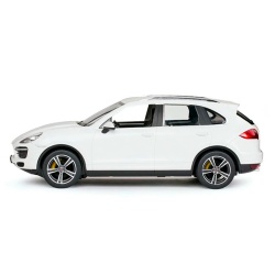 MASINA CU TELECOMANDA PORSCHE CAYENNE TURBO ALB CU SCARA 1 LA 14 - Img 7