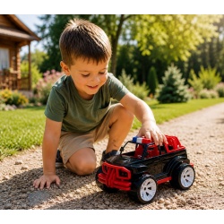 MASINA JEEP OFF ROADER NEGRU ROSU 39CM - Img 4