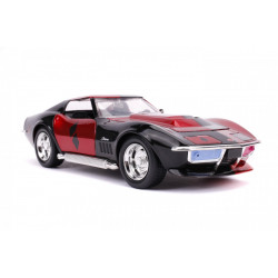 Masinuta din metal harley quinn 1969 chevy corvette scara 1:24 - Img 4