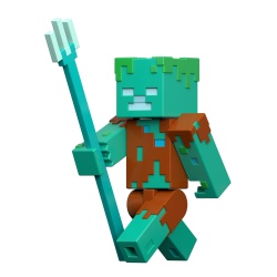 MINECRAFT CRAFT A BLOCK FIGURINA DROWNED 8CM - Img 2