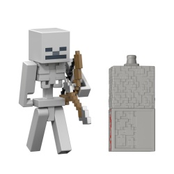 MINECRAFT CRAFT A BLOCK FIGURINA SKELETON 8CM - Img 2