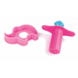 Miniset de modelaj cu 10 culori de plastilina usoara Monstruleti Roz - Img 2