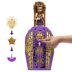 MONSTER HIGH PAPUSA CLAWDEEN WOLF CU DULAP REVELATOR SI ACCESORII - Img 5