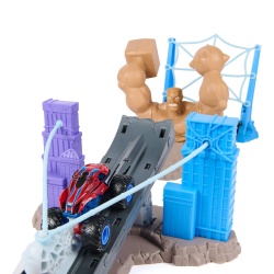 MONSTER JAM MARVEL SET UIMITORUL SPIDER MAN BATALIA DIN ORASUL OMULUI NISIP - Img 9