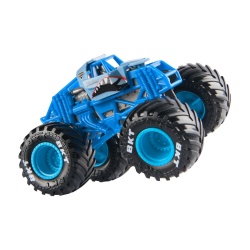MONSTER JAM MASINUTA METALICA MEGALODON ALBASTRU SCARA 1 LA 64 - Img 5