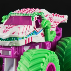 MONSTER JAM NITRO NEON MASINUTA METALICA THUNDERROARUS SCARA 1 LA 64 - Img 6