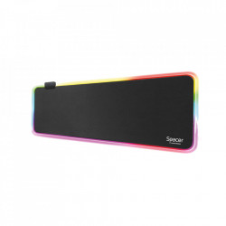 MousePAD RGB SPACER gaming, cauciuc si material textil, 900 x 300 x 3 mm, 1.8 m lungime cablu, negru "SP-PAD-GAME-RGB-B" - Img 1