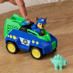 PATRULA CATELUSILOR FILMUL CU DINOZAURI SET DINO VEHICUL DE POLITIE CU FIGURINA CHASE SI ACCESORII 15CM - Img 7