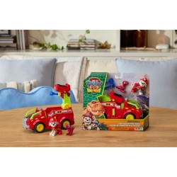PATRULA CATELUSILOR FILMUL CU DINOZAURI SET DINO VEHICUL DE POMPIERI CU FIGURINA MARSHALL SI ACCESORII 15CM - Img 8