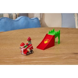 PATRULA CATELUSILOR FILMUL CU DINOZAURI SET VEHICUL CU RAMPA SI FIGURINA MARSHALL - Img 9