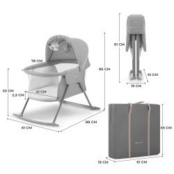 PATUT KINDERKRAFT LOVI, 3 IN 1, GREY - Img 8
