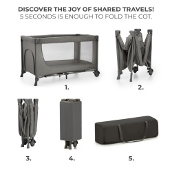 PATUT TRAVEL KINDERKRAFT JOY2, FARA ACCESORII, DARK GREY - Img 3