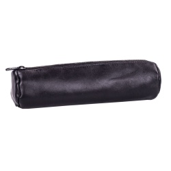 PENAR TIP ETUI ROTUND OXFORD PIELE NATURALA NEGRU