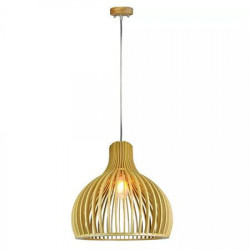 Pendul tavan din lemn e27 max 60w d35 x 45cm