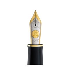 PENITA B DIN AUR DE 18K/750 ORNAMENT DIN RODIU PENTRU STILOU M420/450 BICOLORA