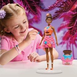 PLAY DOH BARBIE SET CREATII VESTIMENTARE ZI DE PLAJA COCHETA - Img 5