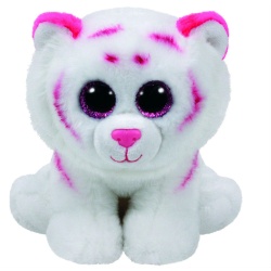 PLUS TY 24CM BEANIE BABIES TABOR TIGRU ALB ROZ
